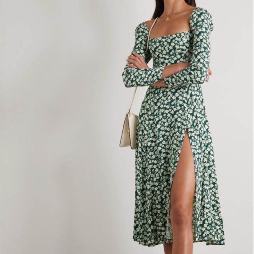 Reformation Sigmund Dress - Cilantro - Picture 1 of 5